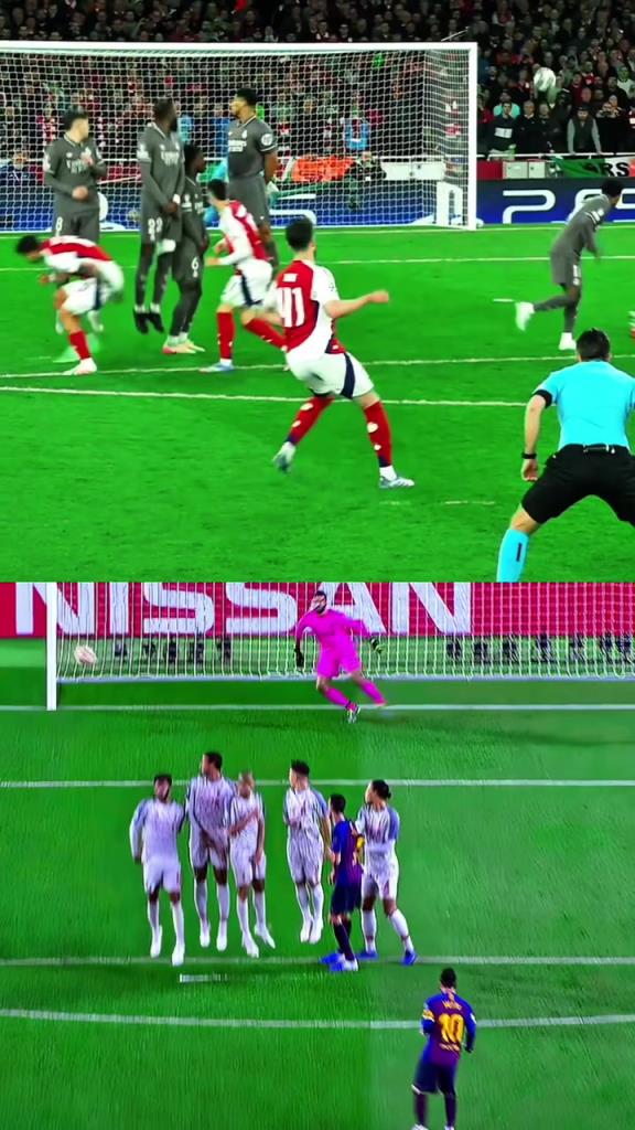 哪個(gè)難度更大？將梅西的任意球和賴斯的任意球放在一起對比