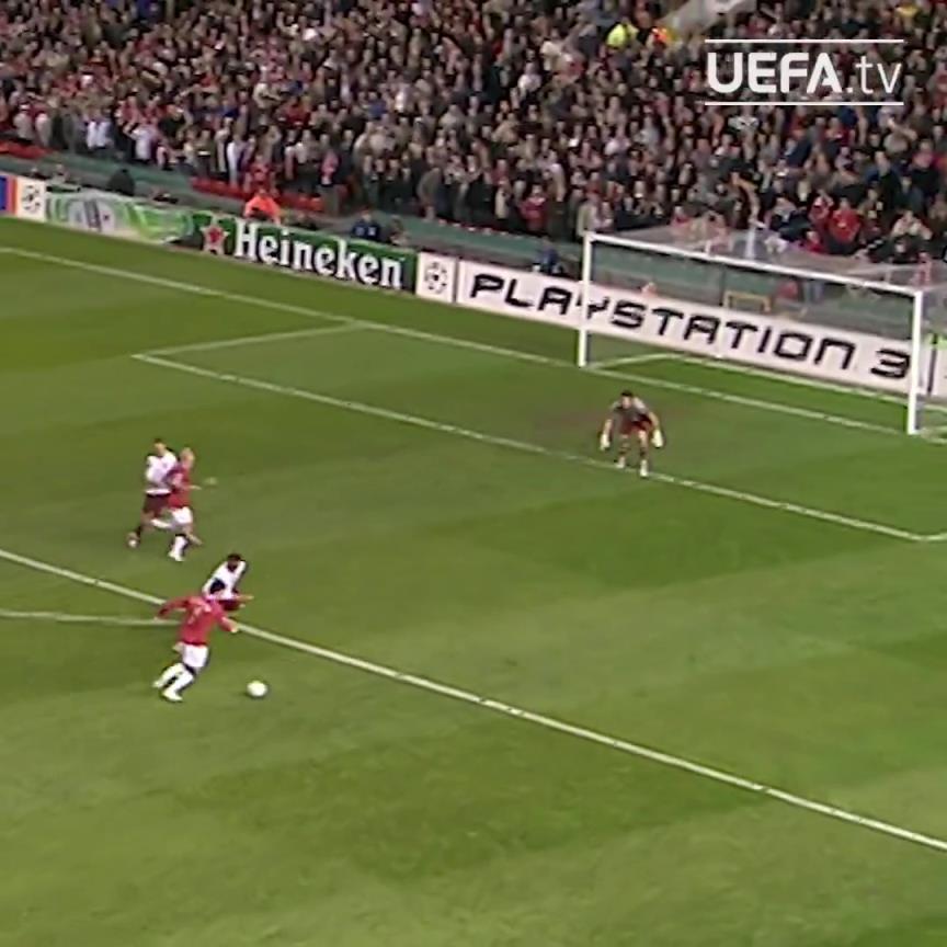傳奇的起點(diǎn)！C羅打進(jìn)的第一個(gè)歐冠進(jìn)球