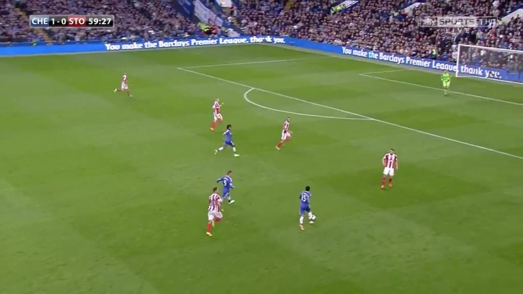 兩翼齊飛！當年藍軍阿扎爾薩拉赫連續(xù)配合造點